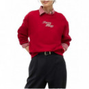 TOMMY HILFIGER - SCRIPT REGULAR C-NK SWT - XKC - F|WW0WW51598/XKC