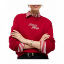 TOMMY HILFIGER - SCRIPT REGULAR C-NK SWT - XKC - F|WW0WW51598/XKC