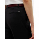 TOMMY HILFIGER - TIMELESS WOOL SLIM STRAIGHT - BDS - F|WW0WW51718/BDS