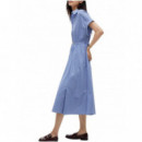TOMMY HILFIGER - POPLIN BELTED S/S SHIRT DRESS - 0BC - F|WW0WW51816/0BC