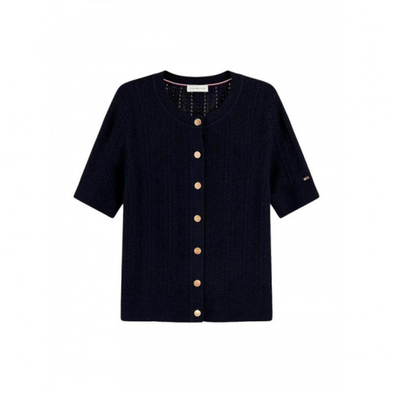 TOMMY HILFIGER - SUMMER CABLE C NK CARDI S/S - C1G - F|WW0WW50070/C1G
