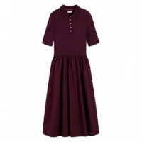 TOMMY HILFIGER - 5X2 Rib F&f MIDI S/s Polo Dress - Xih - F|WW0WW52227/XIH