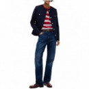 TOMMY HILFIGER - RUGBY STP C-NK S/S T-SHIRT - 0EX - F|WW0WW52444/0EX