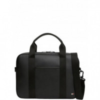 TOMMY HILFIGER - TH FOUNDATION COMPUTER BAG - BDS - F|AM0AM14727/BDS