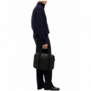 TOMMY HILFIGER - TH FOUNDATION COMPUTER BAG - BDS - F|AM0AM14727/BDS