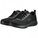 Zapatillas de Trabajo Skechers Negros Antideslizantes