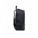 ADRIAN LOGO MEDIUM BACKPACK COAL LOGO