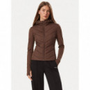 GRAZIA MIX FABRIC PADDED JACKE DARK COFF