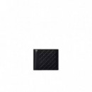 REFINED EMBLEM MIX BILLFOLD W/ F BLACK