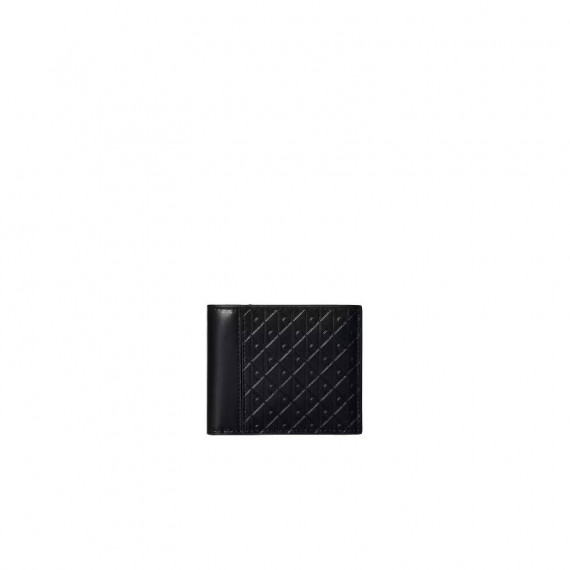 REFINED EMBLEM MIX BILLFOLD W/ F BLACK