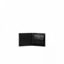 REFINED EMBLEM MIX BILLFOLD W/ F BLACK
