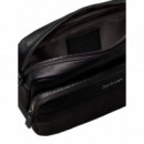 EMBLEM AOP DEBOSS CAMERA BAG BLACK