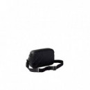 EMBLEM AOP DEBOSS CAMERA BAG BLACK