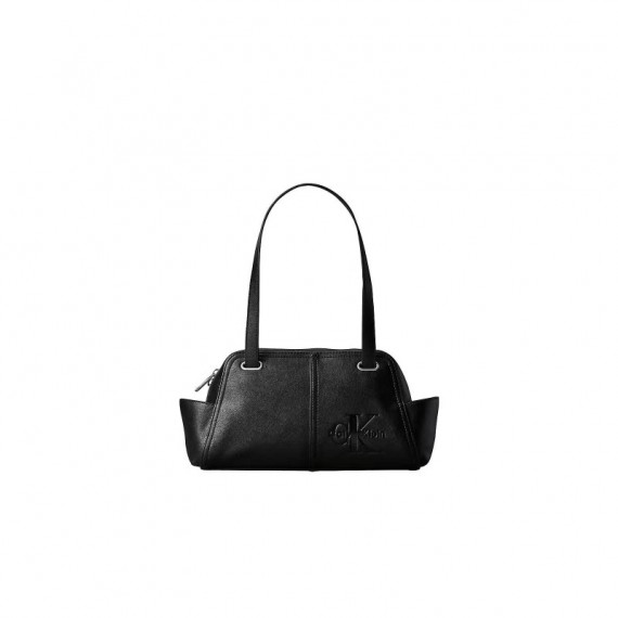 POCKETS MONOLOGO SHOULDER BAG BLACK