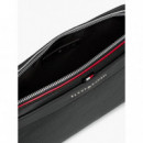Th Central Pouch Black  TOMMY HILFIGER