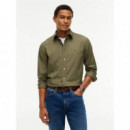 FLEX POPLIN SOLID RF SHIRT GHOST FERN