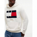 GIFTING FLAG FLEECE HOODIE IVORY PETAL