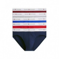 5P BRIEF MD RD/CRB NV/LT GR HTHR/BURG/NO