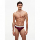 5P BRIEF MD RD/CRB NV/LT GR HTHR/BURG/NO