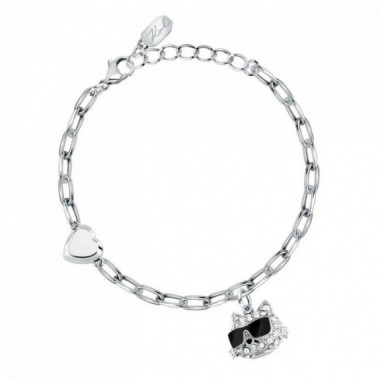PULSERA CHARMS PLATEADO