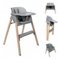 Trona Plegable Evolutiva Gris  KOHALA BABY