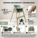 Trona Plegable Evolutiva Gris