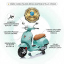 Moto Vespa Piaggio Verde 12v