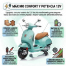 Moto Vespa Piaggio Verde 12v
