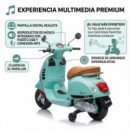 Moto Vespa Piaggio Verde 12v