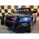 Coche Policia Negro 12v