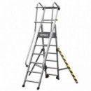 Escalera Aluminio Plegable Guardacuerpos con Estabilizador AIRMEC (5P)