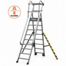 Escalera Aluminio Plegable Guardacuerpos con Estabilizador AIRMEC (8P)