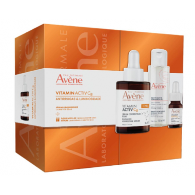 AVENE PACK VITAMINA ACTIV CG 30ML  + HYDRANCE AQUA GEL + ANTI AGE +50SPF