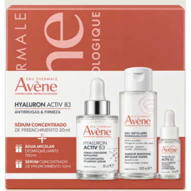 AVENE PACK FIRMEZA Y ANTIARRUGAS HYALURON ACTIV B3 AQUA GEL CREMA + SERUM + AGUA MICELAR