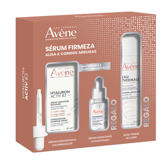 AVENE PACK HYALURON ACTIV B3 SERUM + HYDRANCE BOOST + AGUA THERMAL