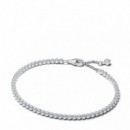 Pandora Pulsera de tenis de plata de ley con circonitas cúbicas transparentes 593927C01