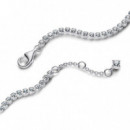 Pandora Pulsera de tenis de plata de ley con circonitas cúbicas transparentes 593927C01