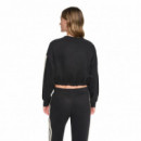 Dkny Sudadera cropped de cuello redondo DP6T1869-BLK