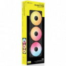 Ventilador Corsair RX360 II iCUE LINK RGB Kit 3 Negro (CO-9051061-WW)