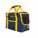 FREEDOG bolso Traveltails azul y mostaza 45x21x30 cm