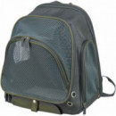 TRIXIE mochila Lyla gris y azul 34x22x42 cm
