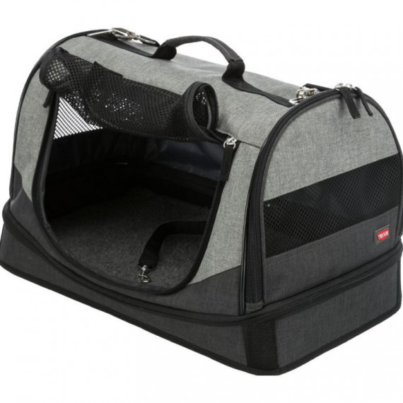 TRIXIE bolso Holly negro y gris 30x30x50 cm