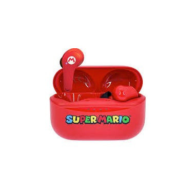 Auriculares Inal&aacute;mbricos Nintendo Super Mario rojo