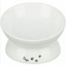 TRIXIE Gato Cuenco Ergonomico Ceramico Blanco 350 Ml