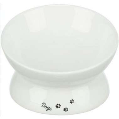 TRIXIE Gato Cuenco Ergonomico Ceramico Blanco 350 Ml