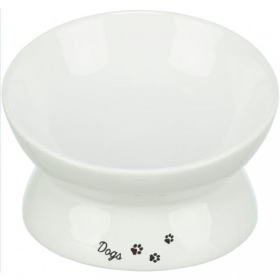 TRIXIE Gato Cuenco Ergonomico Ceramico Blanco 350 Ml