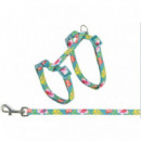 TRIXIE Gato Arnes con Correa Flores 1X27-45 Cm