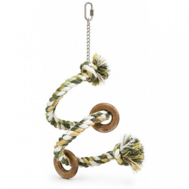 TRIXIE Ave Juguete Percha Multicolor Espiral 50 Cm