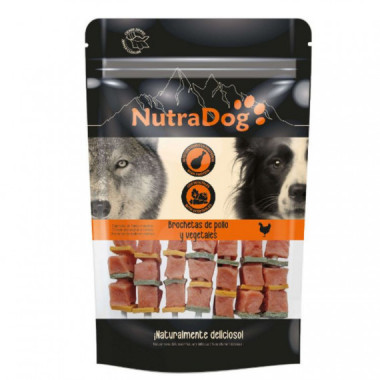 ICA Nutradog Perro Snack Brochetas Pollo y Vegetales 350 Gr