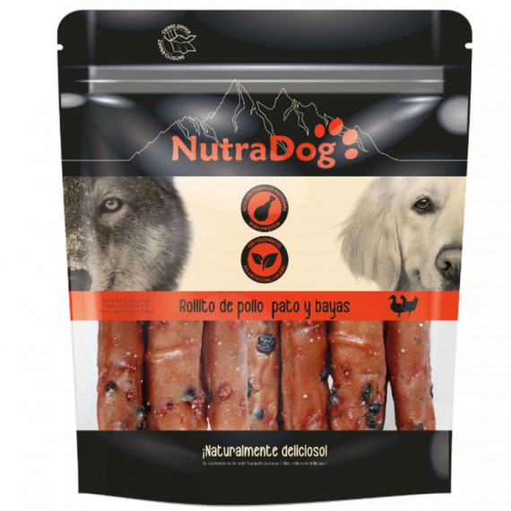 ICA Nutradog Perro Snack Rollito Pollo, Pato y Bayas 1 Kg